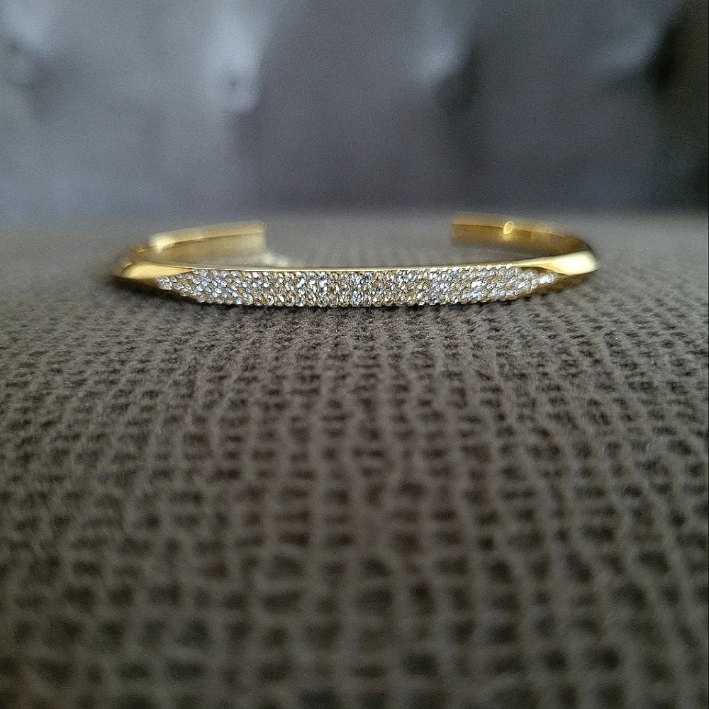 Kate Spade♠️ "Raise the Bar" Gold💛 Open Cuff Bracelet - NWT - Picture 11 of 12